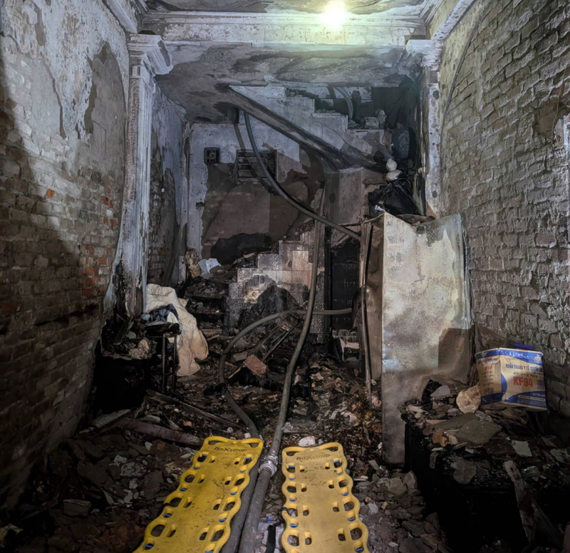 Cháy nhà dân tại địa chỉ số 9, hẻm 12 ngách 17 ngõ 180 Kim Hoa -0