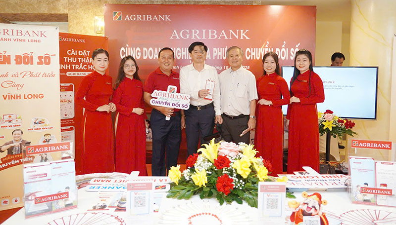 Agribank Chi nhánh Vĩnh Long đồng hành kiến tạo hệ sinh thái số, cùng doanh nghiệp phát triển kinh tế số -0