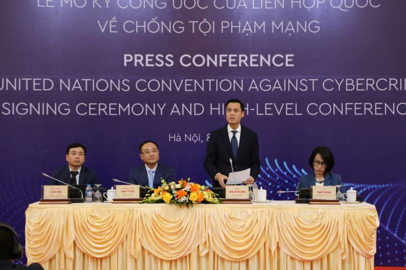 International press conference provides information on the upcoming signing ceremony of UN Convention against Cybercrime -0