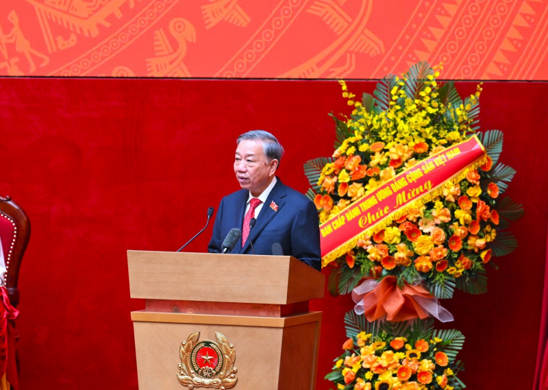 8th Congress of Public Security Central Party Organization officially opens in Hanoi -0