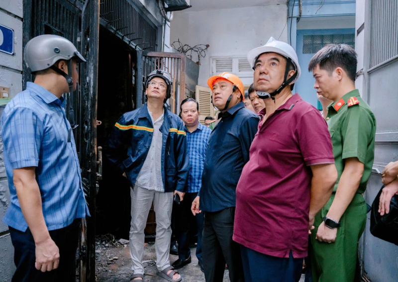 Chủ tịch UBND TP Hà Nội yêu cầu tập trung khắc phục hậu quả vụ cháy nhà dân tại ngõ 180 Kim Hoa -0