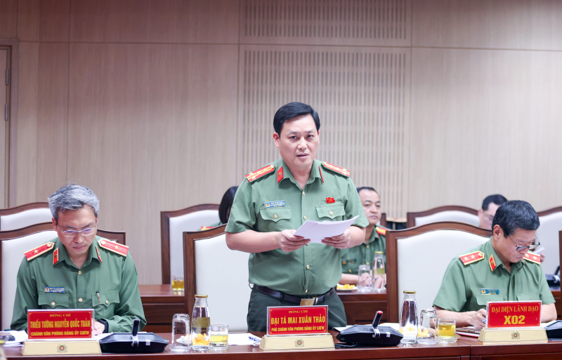 Phát huy vai trò tham mưu, nâng cao chất lượng công tác xây dựng Đảng, xây dựng lực lượng CAND -0