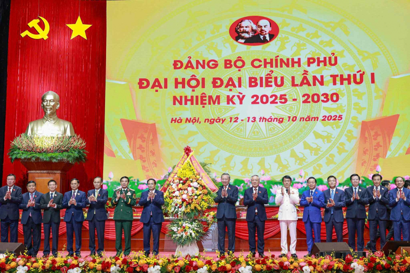 Tổng Bí thư Tô Lâm dự, chỉ đạo Đại hội đại biểu Đảng bộ Chính phủ lần thứ nhất -0