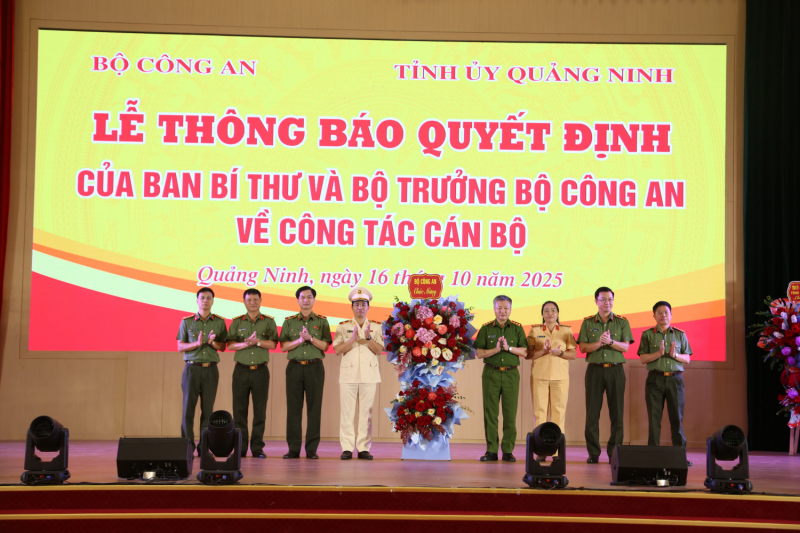Giám đốc Công an tỉnh Quảng Ninh nhận công tác, giữ chức Uỷ viên Uỷ ban kiểm tran Trung ương -0