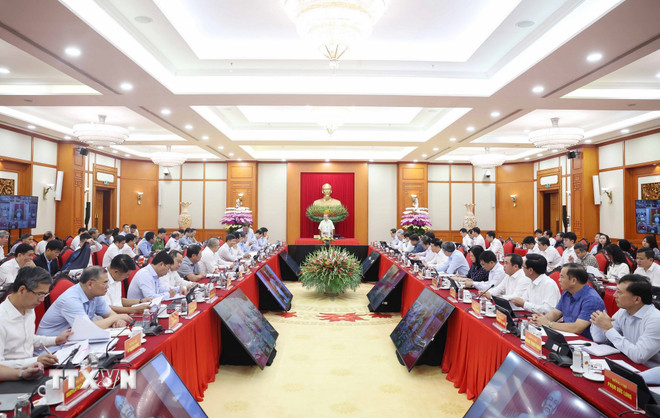 Thông báo Kết luận của Tổng Bí thư tại Hội nghị sơ kết thực hiện Nghị quyết 57 -0