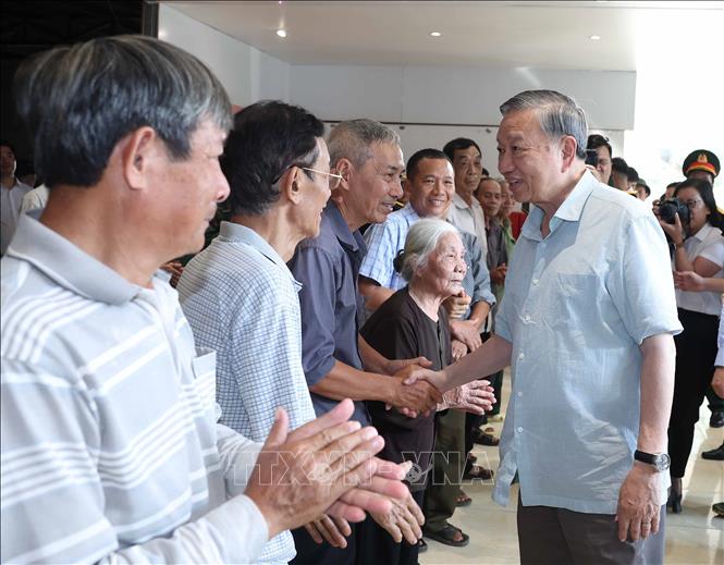 Tổng Bí thư Tô Lâm kiểm tra công tác khắc phục hậu quả bão, lụt tại Thái Nguyên -0