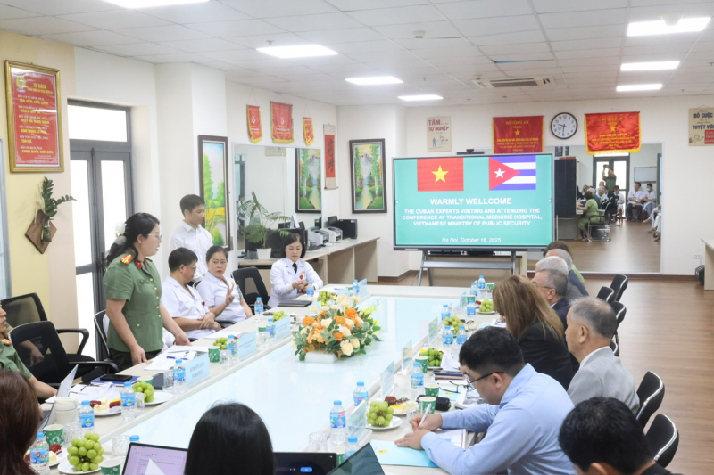 Hợp tác nghiên cứu, ứng dụng sản phẩm thuốc nguồn gốc tự nhiên của Cuba tại Bệnh viện Y học cổ truyền Bộ Công an -0
