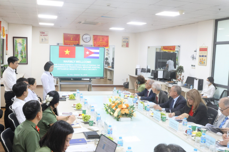 Hợp tác nghiên cứu, ứng dụng sản phẩm thuốc nguồn gốc tự nhiên của Cuba tại Bệnh viện Y học cổ truyền Bộ Công an -0