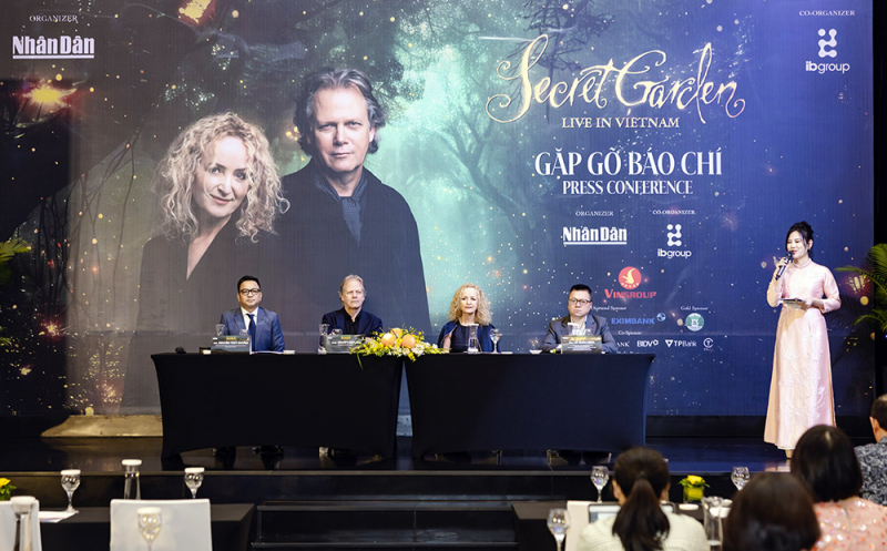 Das legendäre Duo Secret Garden ist in Vietnam angekommen, bereit für eine besondere Musiknacht -0