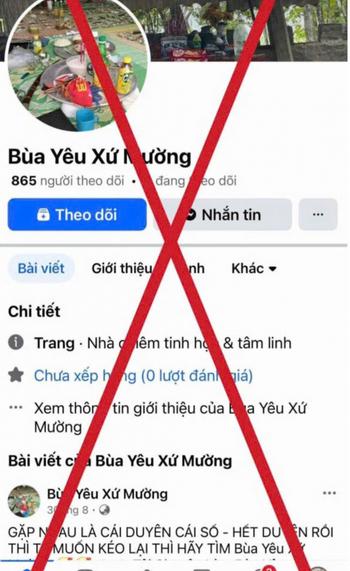 Khởi tố đối tượng rao bán “bùa yêu”, “bùa đòi nợ” trên mạng xã hội -0