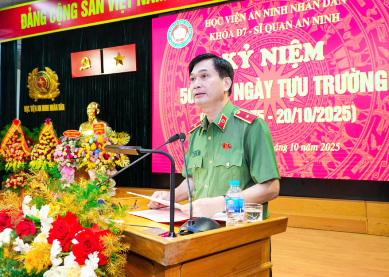 Khóa D7, Học viện ANND kỷ niệm 50 năm ngày tựu trường -0