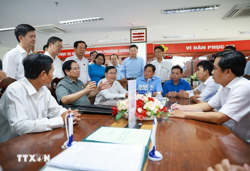Thủ tướng Phạm Minh Chính kiểm tra, chỉ đạo xử lý các vướng mắc tại Cần Thơ -0