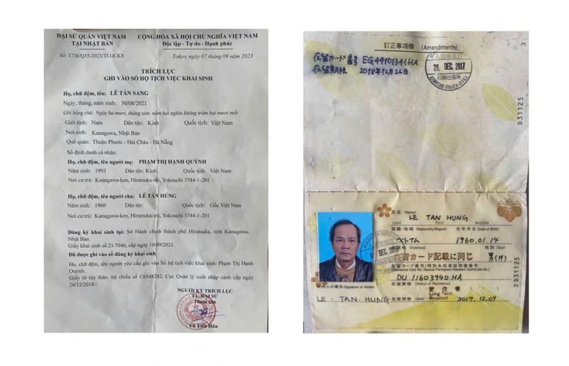 Un niño de 4 años abandonado con un certificado de nacimiento emitido por la Embajada de Vietnam en Japón -0