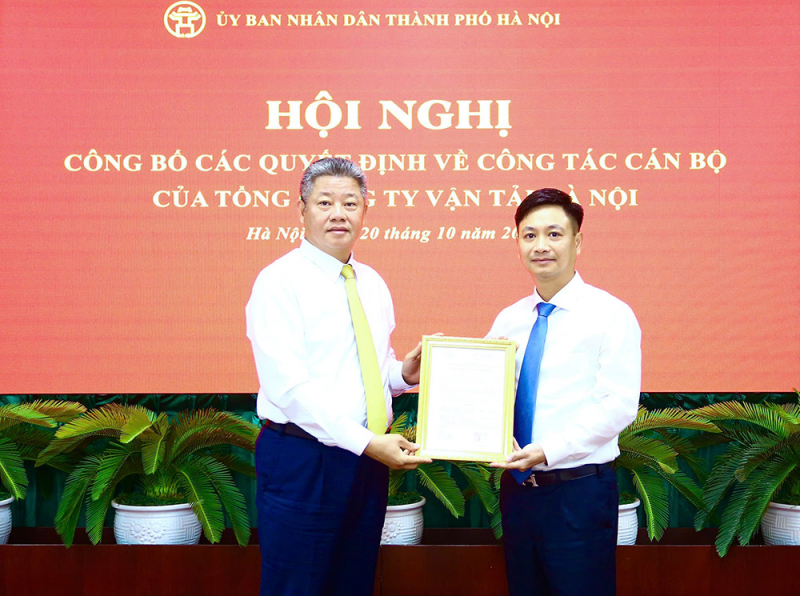 Tổng Công ty vận tải Hà Nội có thêm lãnh đạo mới -0