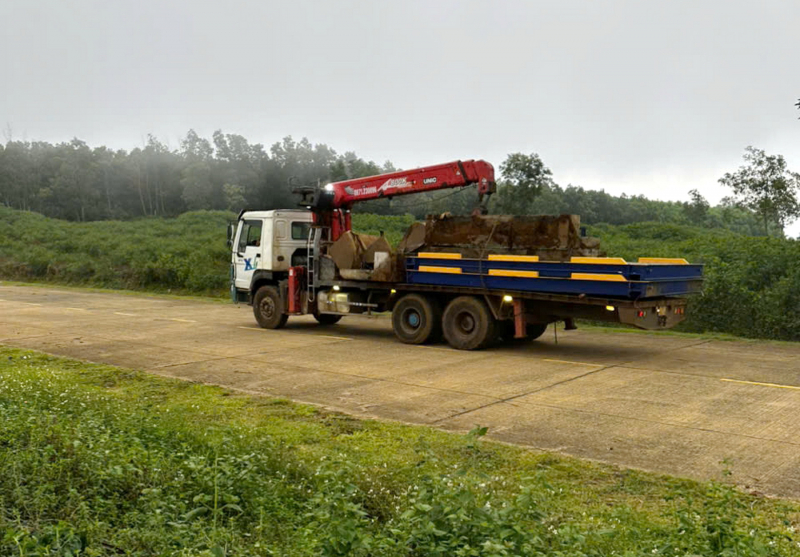 Từ phản ánh của Báo CAND, trạm cân kiểm, thu mua cây gỗ keo “mọc” lên trái phép đã được thu dọn -0