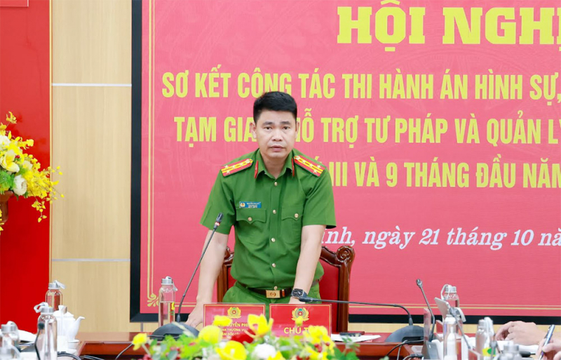 Công an Hà Tĩnh sơ kết công tác thi hành án hình sự, quản lý giam giữ và hỗ trợ tư pháp quý III -0