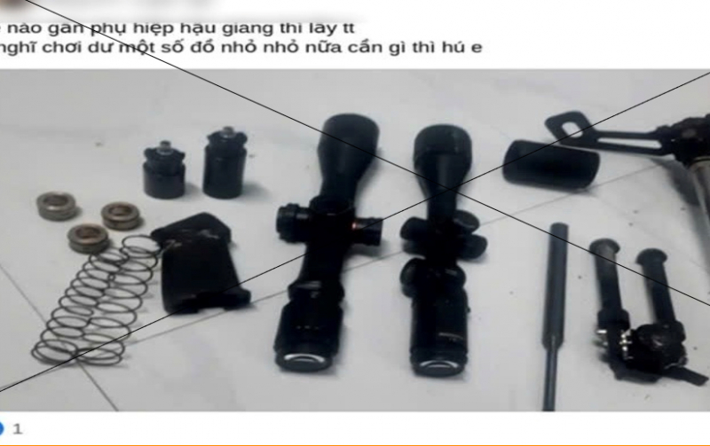 Phát hiện 2 vụ rao bán bán súng hơi trên mạng xã hội -0