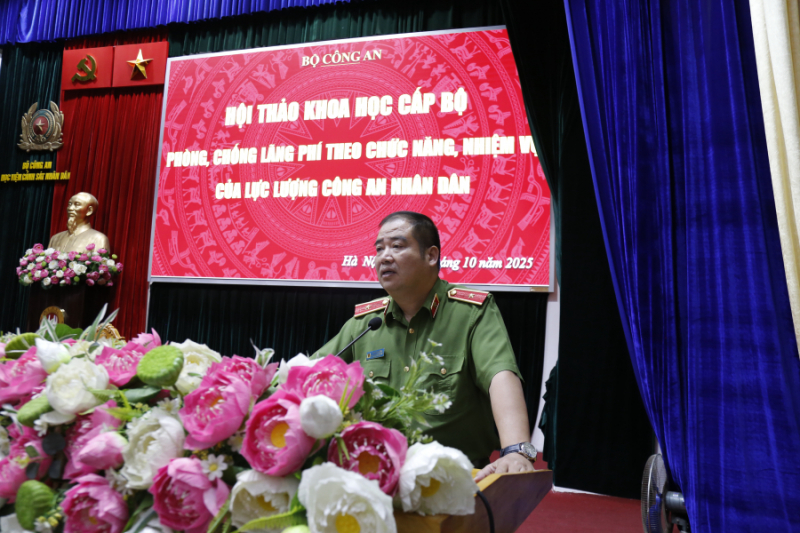Lực lượng CAND đóng vai trò tích cực trong công cuộc phòng, chống lãng phí -0