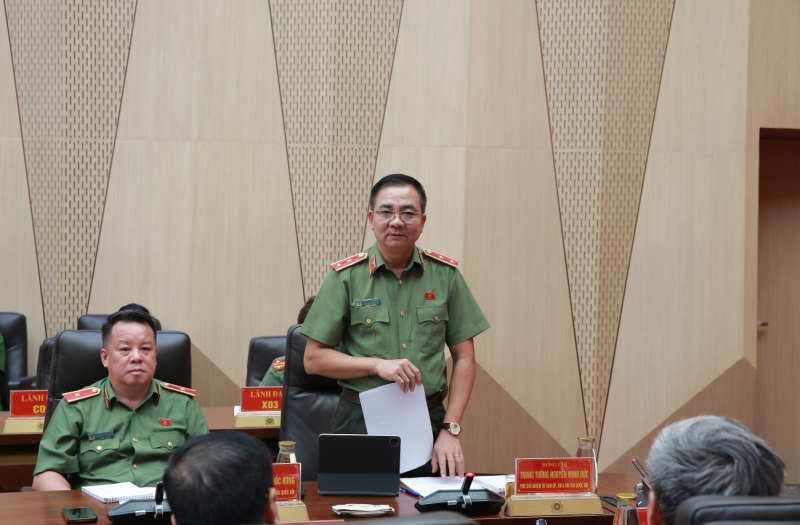 Bộ Công an làm việc với Đại biểu Quốc hội trong CAND -0