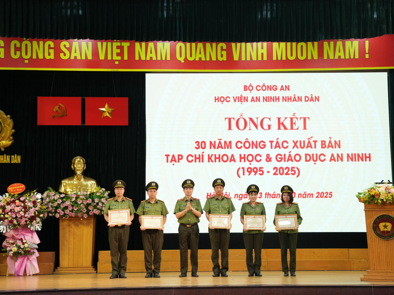 Tạp chí Khoa học và Giáo dục an ninh 30 năm xây dựng và phát triển -3