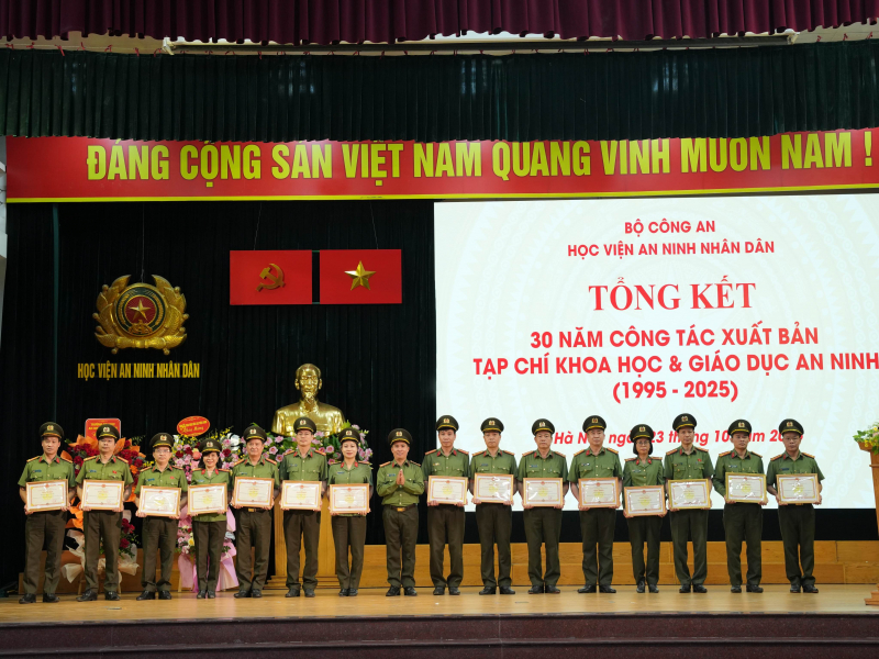 Tạp chí Khoa học và Giáo dục an ninh 30 năm xây dựng và phát triển -4