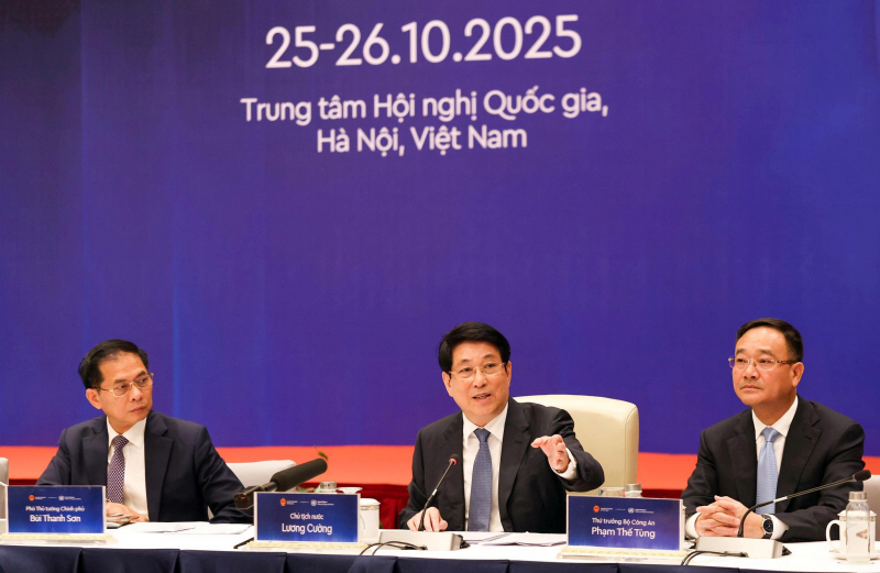 Chủ tịch nước Lương Cường chỉ đạo tổng duyệt Lễ mở ký Công ước Hà Nội -2