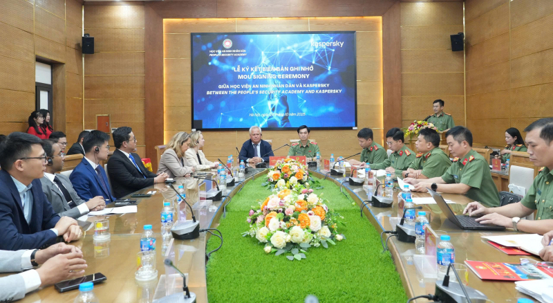 Học viện ANND và Tập đoàn Kaspersky ký kết biên bản hợp tác -0