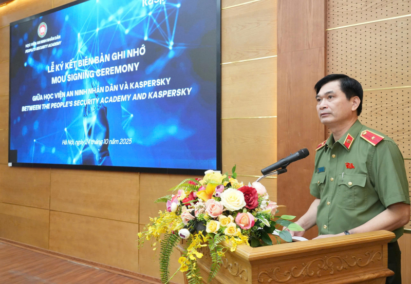 Học viện ANND và Tập đoàn Kaspersky ký kết biên bản hợp tác -0