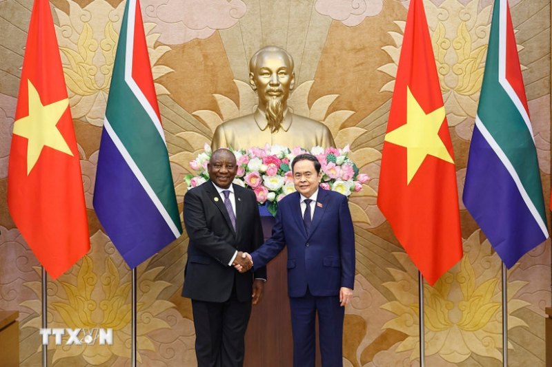 Chủ tịch Quốc hội hội kiến Tổng thống Nam Phi Matamela Cyril Ramaphosa -0