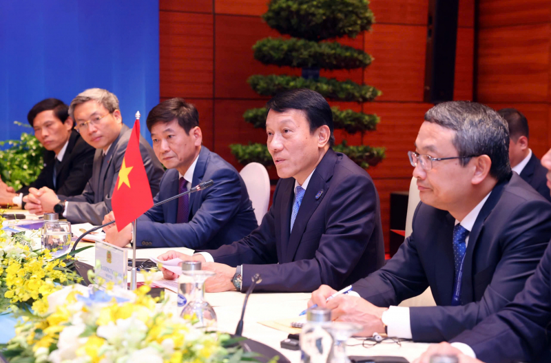 Bộ trưởng Lương Tam Quang tiếp khách quốc tế nhân dịp  Lễ mở ký Công ước Hà Nội -0