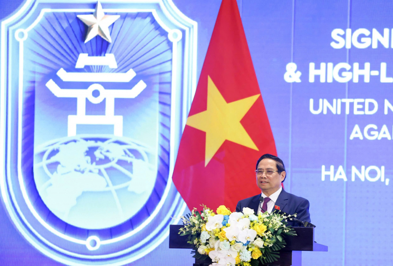 Thủ tướng Phạm Minh Chính và Tổng Thư ký Liên hợp quốc António Guterres đồng chủ trì họp báo -0