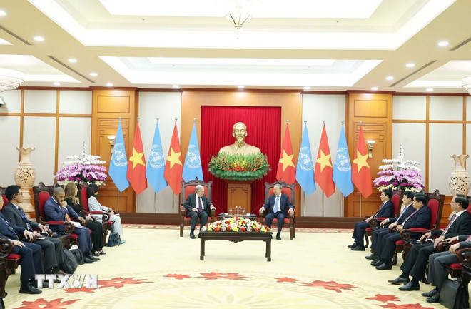 Tổng Bí thư Tô Lâm tiếp Tổng Thư ký Liên hợp quốc António Guterres -0