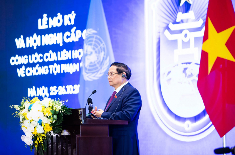 Thủ tướng Phạm Minh Chính và Tổng Thư ký Liên hợp quốc António Guterres đồng chủ trì họp báo -1