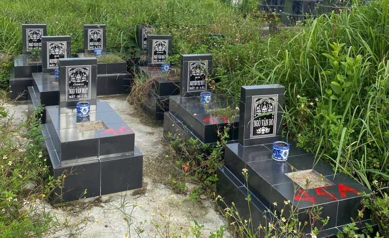 Phá dỡ 225 ngôi mộ giả có dấu hiệu ngụy tạo để trục lợi chính sách -0