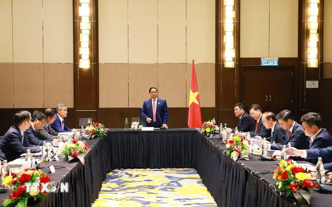 Thủ tướng Phạm Minh Chính làm việc với các Đại sứ Việt Nam tại khu vực ASEAN -0