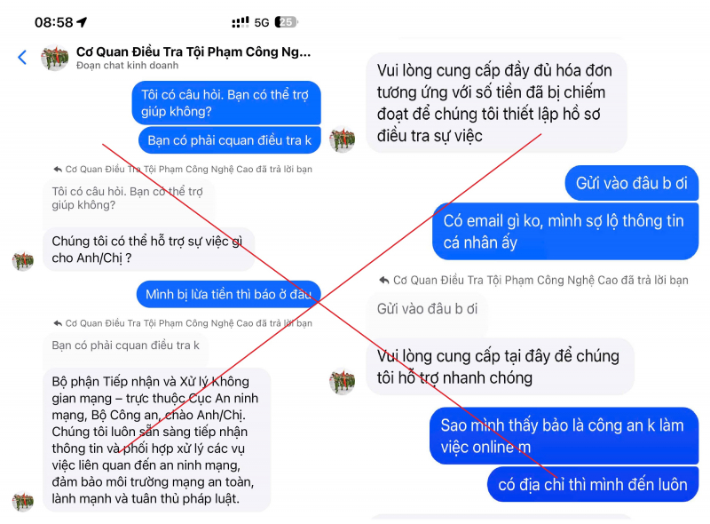 Cảnh báo trang Facebook giả mạo cơ quan điều tra an ninh mạng -0