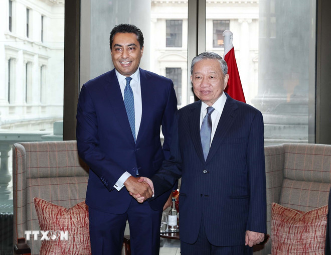 Tổng Bí thư Tô Lâm tiếp lãnh đạo một số tập đoàn, tổ chức tài chính quốc tế -0