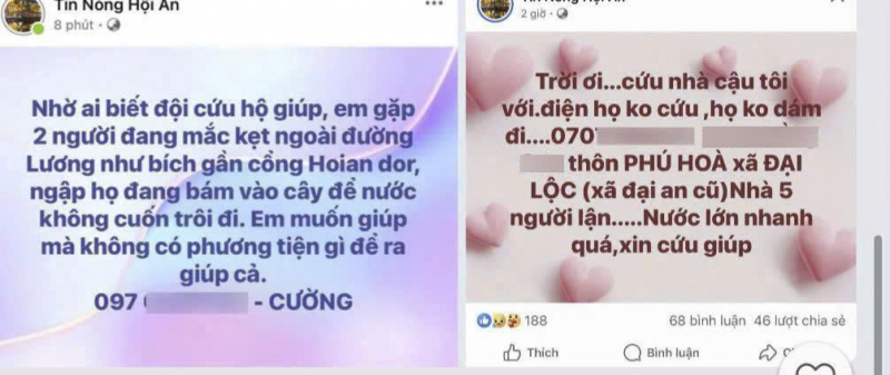 Đà Nẵng: Cảnh báo thông tin kêu cứu sai sự thật giữa thời điểm mưa lũ -0