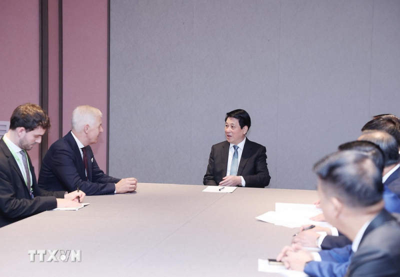 Chủ tịch nước Lương Cường tiếp Lãnh đạo các Tập đoàn -0