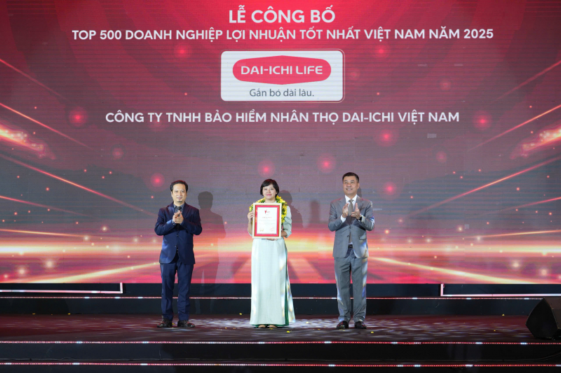 Dai-ichi Life Việt Nam vinh dự lần thứ 5 nhận giải thưởng “Top 500 Doanh nghiệp Lợi nhuận tốt nhất Việt Nam” -0