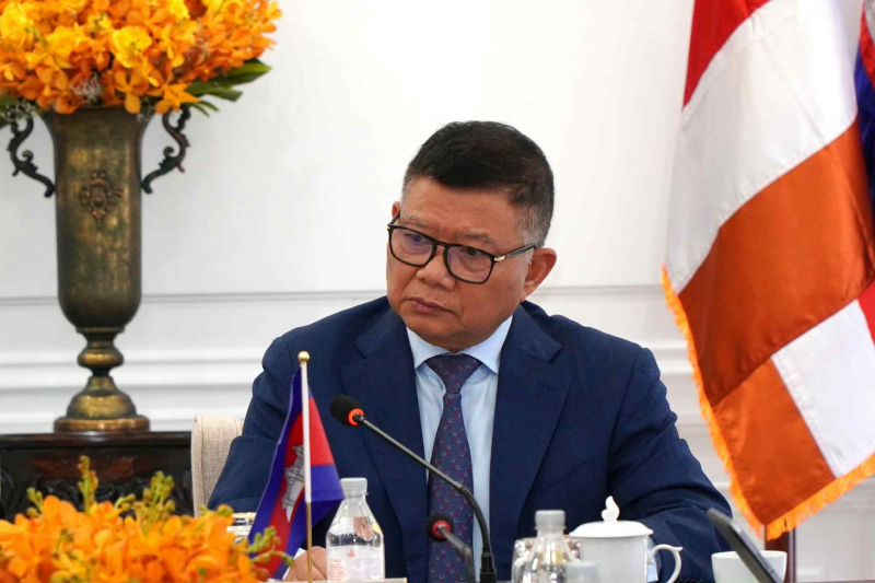 Thứ trưởng Nguyễn Văn Long làm việc Bộ trưởng cấp cao, Giám đốc Trung tâm quốc gia Công nghệ, Thông tin Campuchia -0