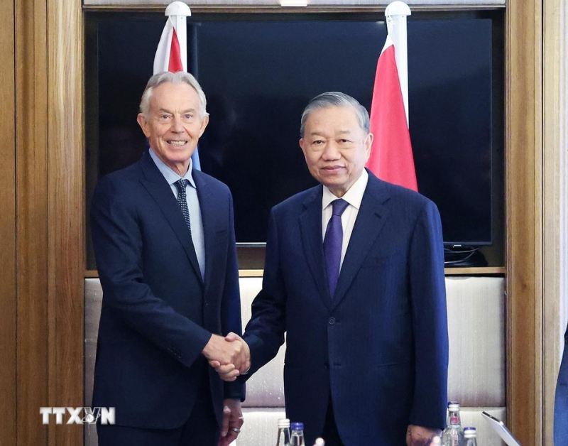 Tổng Bí thư Tô Lâm gặp ông Tony Blair -0