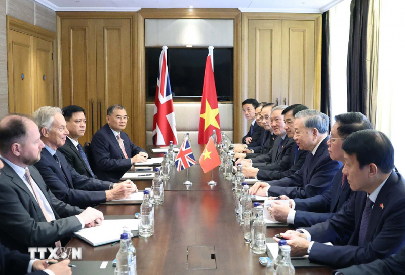 Tổng Bí thư Tô Lâm gặp ông Tony Blair -0