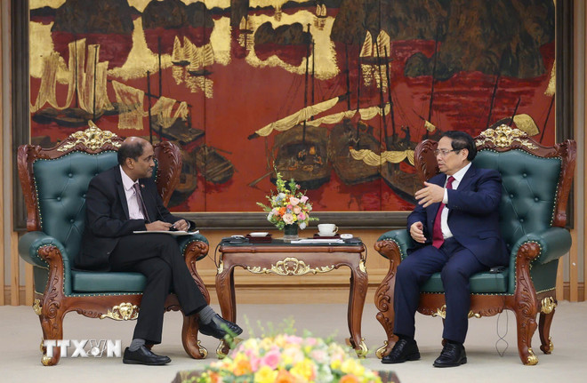 Thủ tướng Phạm Minh Chính tiếp Đại sứ Indonesia và Singapore đến chào từ biệt -0