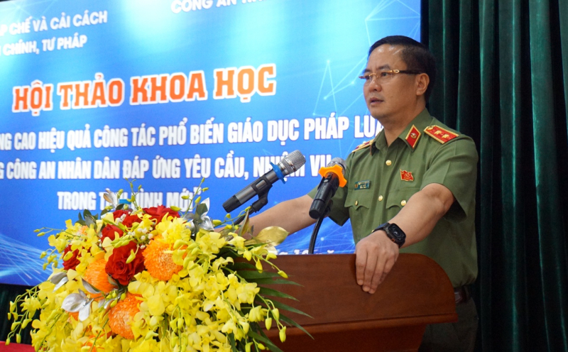 Hội thảo “Đổi mới, nâng cao hiệu quả công tác phổ biến, giáo dục pháp luật trong Công an nhân dân” -0