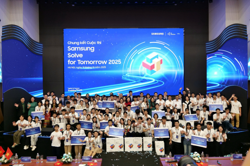 Trường THCS&THPT Nguyễn Tất Thành giành ngôi quán quân Cuộc thi Samsung Solve for Tomorrow 2025 -0