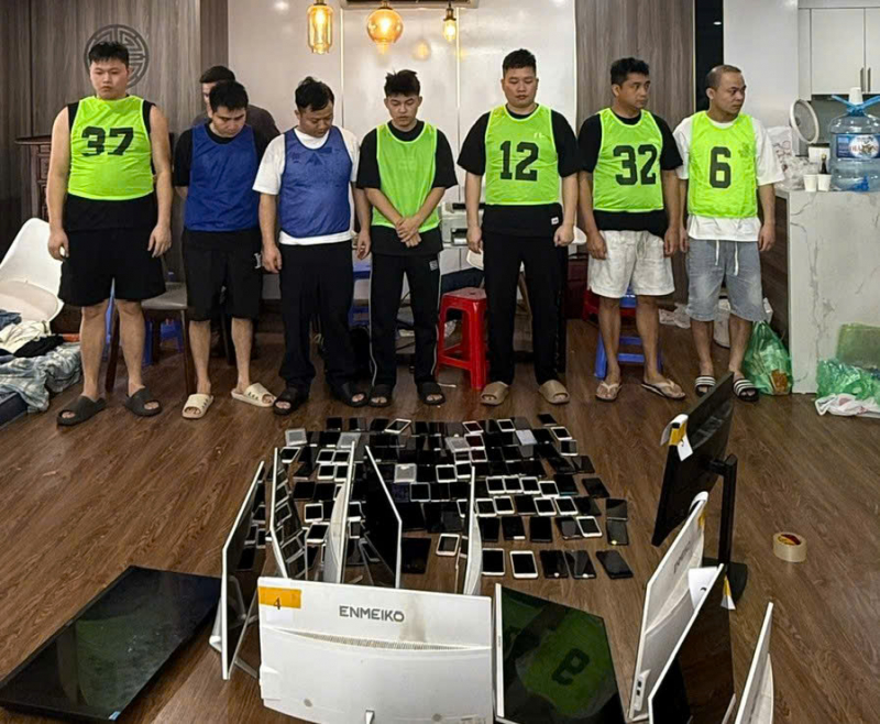 Bắt giữ nhóm đối tượng người Trung Quốc có hành vi lừa đảo, cưỡng đoạt tài sản qua mạng -0