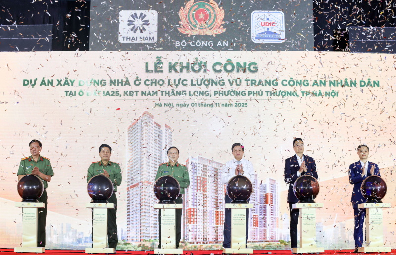 Khởi công Dự án nhà ở cho lực lượng vũ trang CAND tại KĐT Nam Thăng Long -1