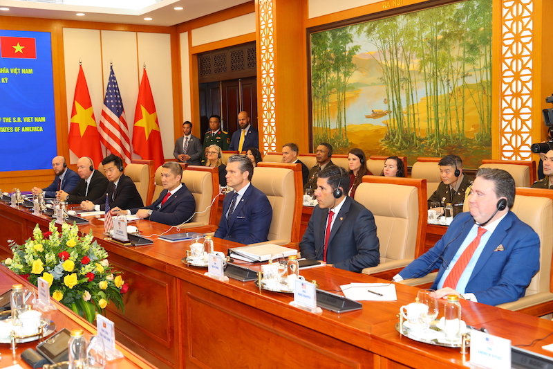 Bộ trưởng Phan Văn Giang hội đàm với Bộ trưởng Bộ Chiến tranh Mỹ -0