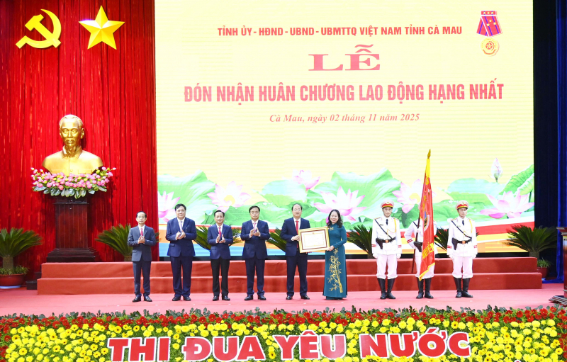 Phó Chủ tịch nước Võ Thị Ánh Xuân dự Đại hội thi đua yêu nước tại Cà Mau -0